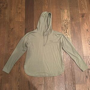 Columbia sun trek hooded long sleeve green
